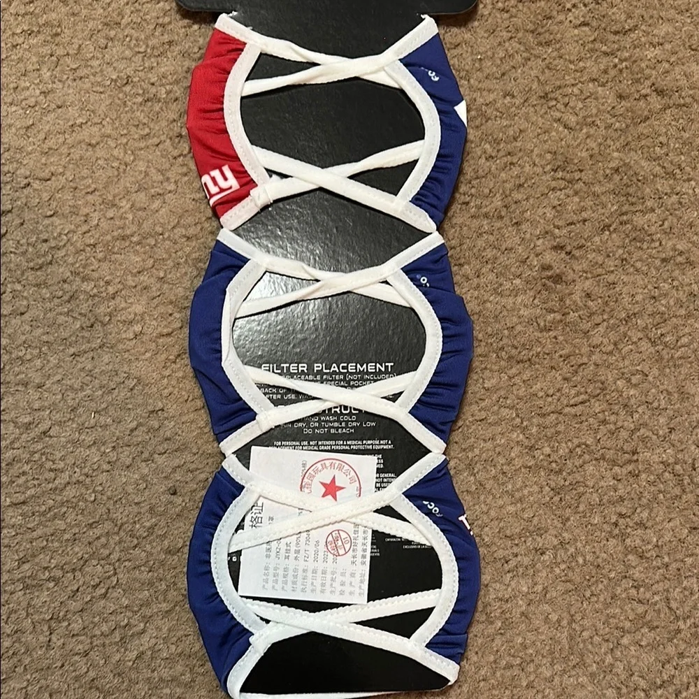 NFL Giants Reusable Face Cover 3 Pack